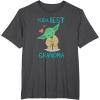 image:imageStar Wars Yoda Best Grandma Yoda Chibi Portrait Mothers Day TShirtDark Heather Grey