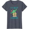 image:imageStar Wars Yoda Best Grandma Yoda Chibi Portrait Mothers Day TShirtHeather Blue