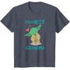 image:imageStar Wars Yoda Best Grandma Yoda Chibi Portrait Mothers Day TShirtHeather Blue