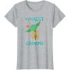 image:imageStar Wars Yoda Best Grandma Yoda Chibi Portrait Mothers Day TShirtHeather Grey
