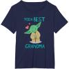image:imageStar Wars Yoda Best Grandma Yoda Chibi Portrait Mothers Day TShirtNavy Blue