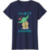 image:imageStar Wars Yoda Best Grandma Yoda Chibi Portrait Mothers Day TShirtNavy Blue