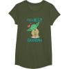 image:imageStar Wars Yoda Best Grandma Yoda Chibi Portrait Mothers Day TShirtOlive Green