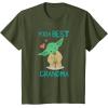 image:imageStar Wars Yoda Best Grandma Yoda Chibi Portrait Mothers Day TShirtOlive Green