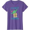 image:imageStar Wars Yoda Best Grandma Yoda Chibi Portrait Mothers Day TShirtPurple Heather