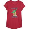 image:imageStar Wars Yoda Best Grandma Yoda Chibi Portrait Mothers Day TShirtRed Heather