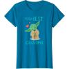 image:imageStar Wars Yoda Best Grandma Yoda Chibi Portrait Mothers Day TShirtSapphire Blue