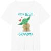 image:imageStar Wars Yoda Best Grandma Yoda Chibi Portrait Mothers Day TShirtWhite