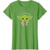 image:imageStar Wars Yoda Cute Christmas Holiday Be Merry You Will TShirtGrass Green