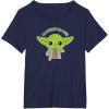 image:imageStar Wars Yoda Cute Christmas Holiday Be Merry You Will TShirtNavy Blue