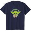 image:imageStar Wars Yoda Cute Christmas Holiday Be Merry You Will TShirtNavy Blue