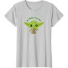 image:imageStar Wars Yoda Cute Christmas Holiday Be Merry You Will TShirtSilver Grey