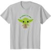 image:imageStar Wars Yoda Cute Christmas Holiday Be Merry You Will TShirtSilver Grey