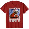 image:imageStar Wars Yoda Naughty Or Nice Flyer Christmas TShirt TShirtCranberry Red