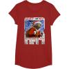 image:imageStar Wars Yoda Naughty Or Nice Flyer Christmas TShirt TShirtCranberry Red