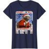 image:imageStar Wars Yoda Naughty Or Nice Flyer Christmas TShirt TShirtNavy Blue