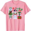 image:imageStar Wars Chewbacca Princess Leia and Yoda Christmas Holiday TShirtPink