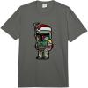 image:imageStar Wars Christmas Boba Fett Santa Hat Big Chibi Icon Comfort Colors Adult Heavyweight TshirtDark Grey