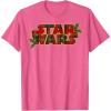 image:imageStar Wars Christmas Plaid Holly Logo TShirtPink Heather