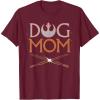image:imageStar Wars Dog Mom Pet Parent Lightsabers TShirtBurgundy