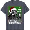 image:imageStar Wars I Am Your Father Christmas Graphic TShirt TShirtHeather Blue