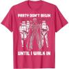image:imageStar Wars Santa Vader Party When I Walk In Christmas TShirt TShirtRed Heather