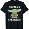 image:imageStar Wars The Mandalorian Christmas Child Galaxys Greetings TShirtBlack
