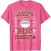 image:imageStar Wars The Mandalorian Christmas Merry Force Be With You TShirtPink Heather