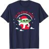 image:imageStar Wars The Mandalorian Grogu Up to Snow Good Holiday TShirtNavy Blue