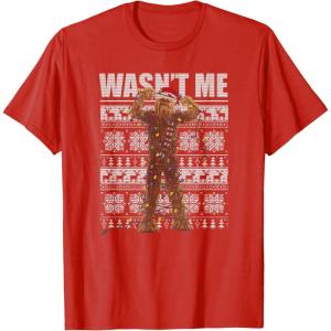 image:imageStar Wars Christmas Chewbacca Ugly Sweater Style TShirtRed