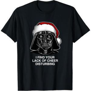image:imageStar Wars Christmas Darth Vader Disturbing Lack Of Cheer TShirtBlack