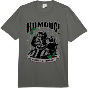 image:imageStar Wars Christmas Darth Vader Humbug Sithmas Comfort Colors Adult Heavyweight TshirtDark Grey