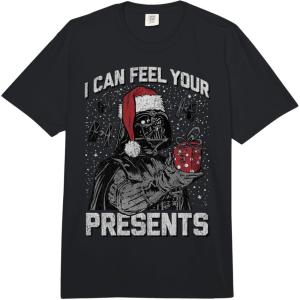 image:imageStar Wars Christmas Darth Vader I Can Feel Your Presents Comfort Colors Adult Heavyweight TshirtBlack