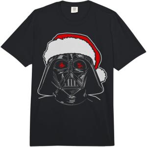 image:imageStar Wars Christmas Darth Vader Santa Hat Sketch Disney Comfort Colors Adult Heavyweight TshirtBlack