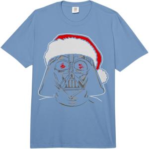 image:imageStar Wars Christmas Darth Vader Santa Hat Sketch Disney Comfort Colors Adult Heavyweight TshirtDeep Blue
