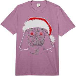image:imageStar Wars Christmas Darth Vader Santa Hat Sketch Disney Comfort Colors Adult Heavyweight TshirtPlum