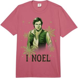 image:imageStar Wars Christmas Han Solo I Noel Couples Comfort Colors Adult Heavyweight TshirtRaspberry Red