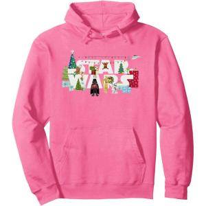 image:imageStar Wars Christmas Logo Holiday Celebration Pullover HoodieBright Pink