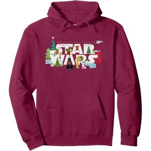 image:imageStar Wars Christmas Logo Holiday Celebration Pullover HoodieBurgundy