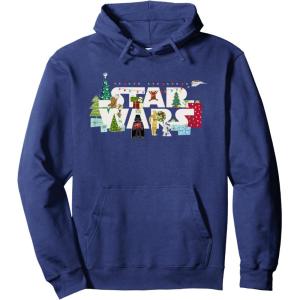image:imageStar Wars Christmas Logo Holiday Celebration Pullover HoodieNavy Blue