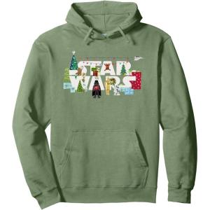 image:imageStar Wars Christmas Logo Holiday Celebration Pullover HoodieSage Green