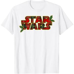 image:imageStar Wars Christmas Plaid Holly Logo TShirtWhite