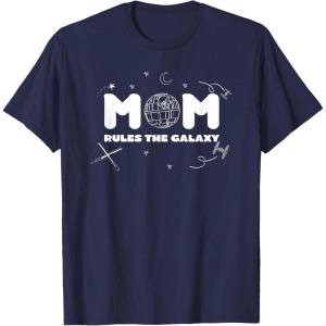 image:imageStar Wars Classic Mothers Day Mom Rules The Galaxy TShirtNavy Blue