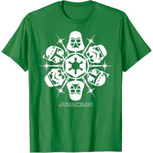 image:imageStar Wars Dark Side Snowflake Christmas TShirtKelly Green