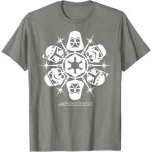 image:imageStar Wars Dark Side Snowflake Christmas TShirtOlive Heather