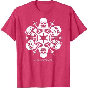 image:imageStar Wars Dark Side Snowflake Christmas TShirtRed Heather