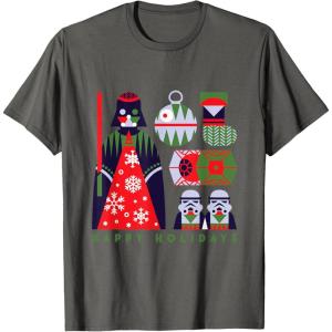 image:imageStar Wars Darth Vader Happy Holidays Imperial Christmas TShirtAsphalt Grey