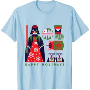 image:imageStar Wars Darth Vader Happy Holidays Imperial Christmas TShirtBaby Blue