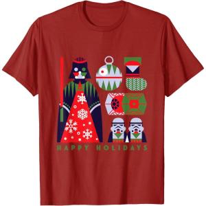 image:imageStar Wars Darth Vader Happy Holidays Imperial Christmas TShirtCranberry Red