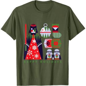 image:imageStar Wars Darth Vader Happy Holidays Imperial Christmas TShirtOlive Green